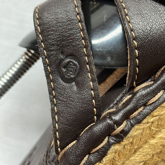 Born Wedge 61090 Strap Rope Sandals Size 10 Brown - Picture 4 of 10
